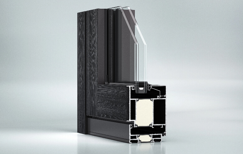 Aluminium profile for doors